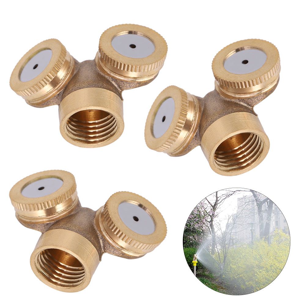 3Pcs G1/2 DN15 Garden Irrigation Sprinklers Copper Misting Sprayer Nozzle view 10