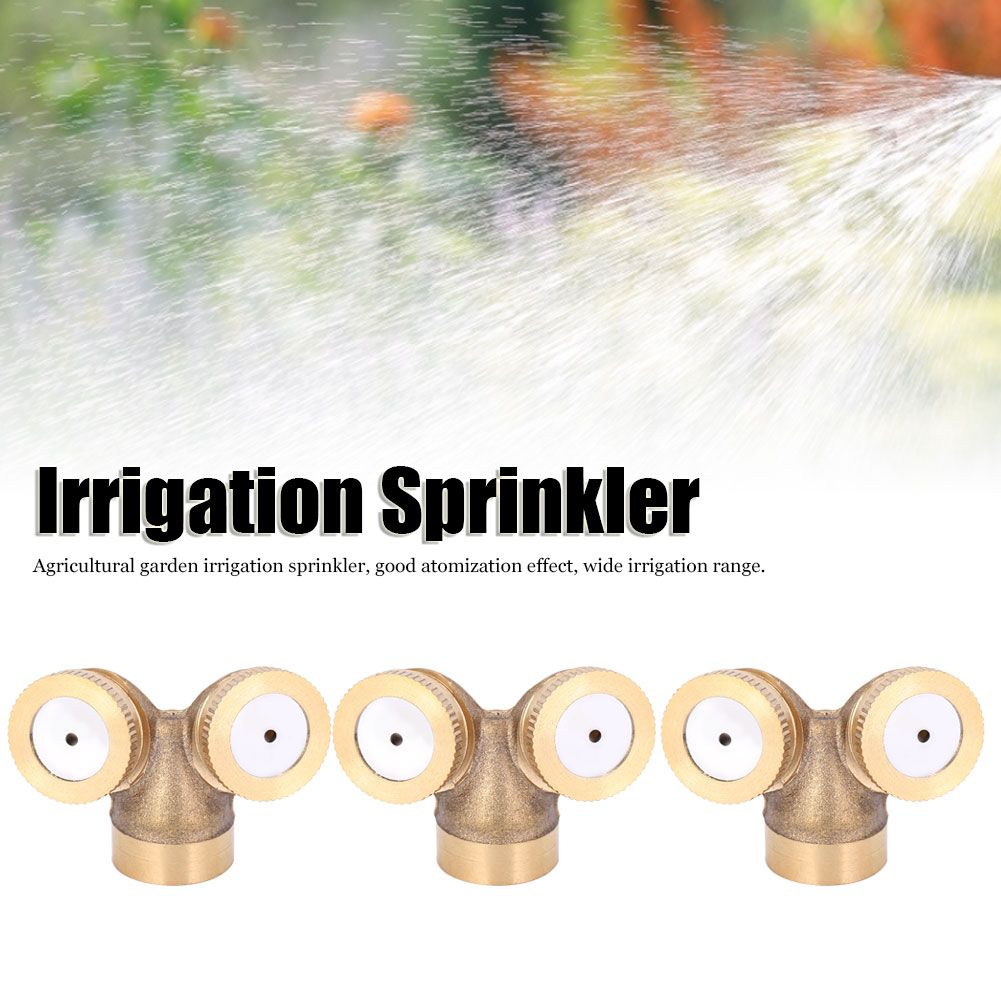 3Pcs G1/2 DN15 Garden Irrigation Sprinklers Copper Misting Sprayer Nozzle view 11