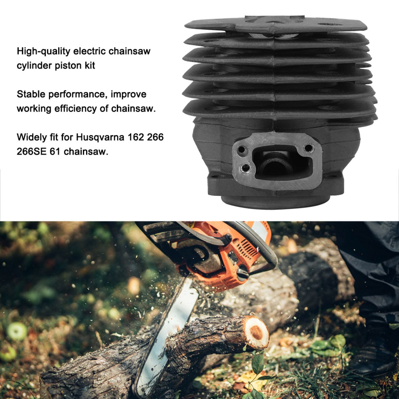 Garden Tools Chainsaw Cylinder Piston Kit Accessories for Husqvarna 162 266 view 12