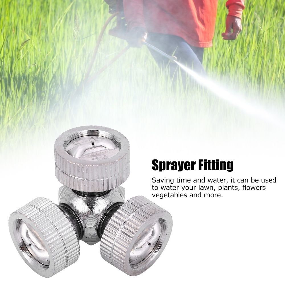 G3/8in Female Thread Three Head Misting Spray Nozzle Garden Sprinklers view 11