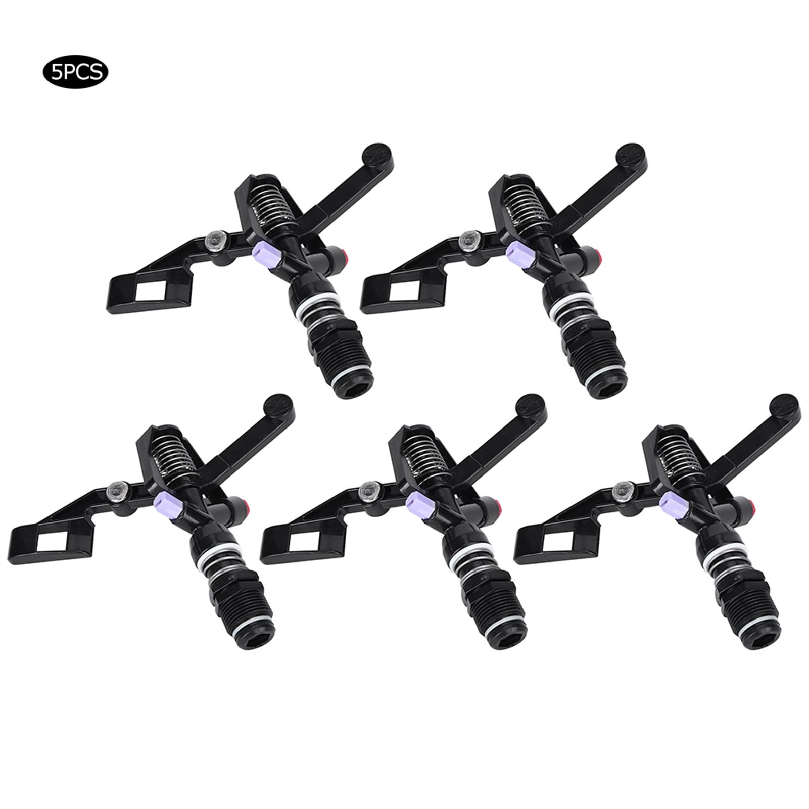 5Pcs Nozzle Rotating Rocker Spraying Tool 3/4in DN20 Male Thread for view 9
