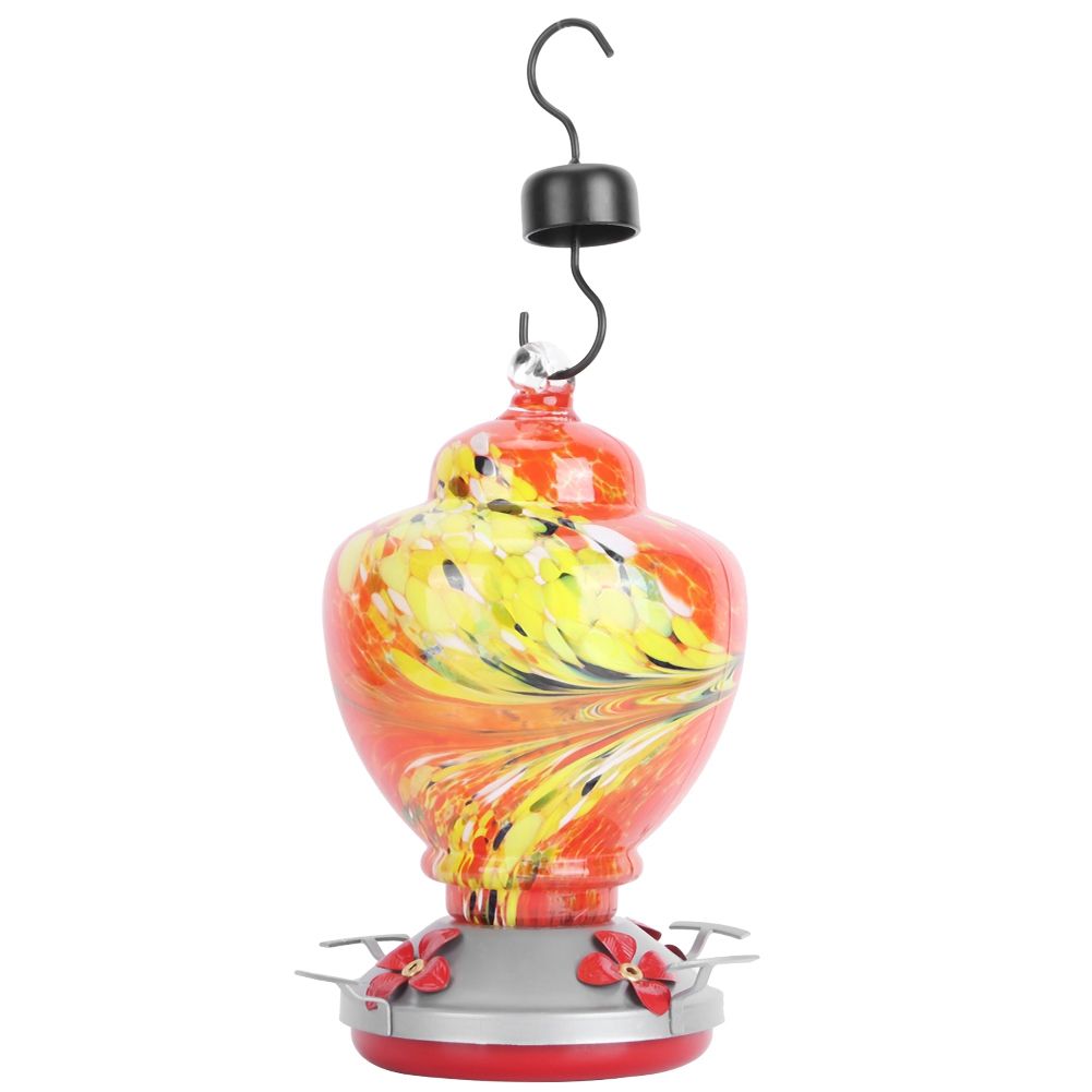 Courtyard Colorful Painting Bird Feeder Water Feeding Tool Equipment for view 8