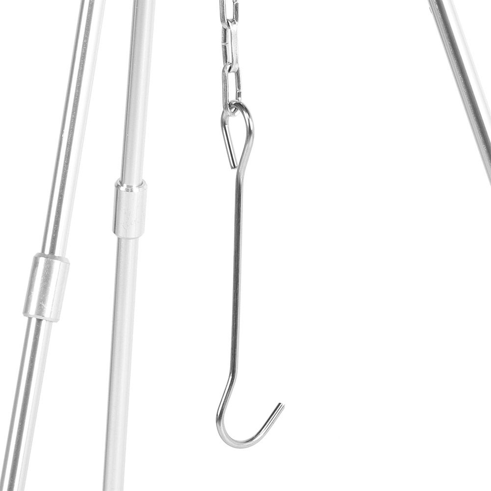 Portable Outdoor Cooking Tripod with Adjustable Hang Chain Hanging Pot Grill view 12