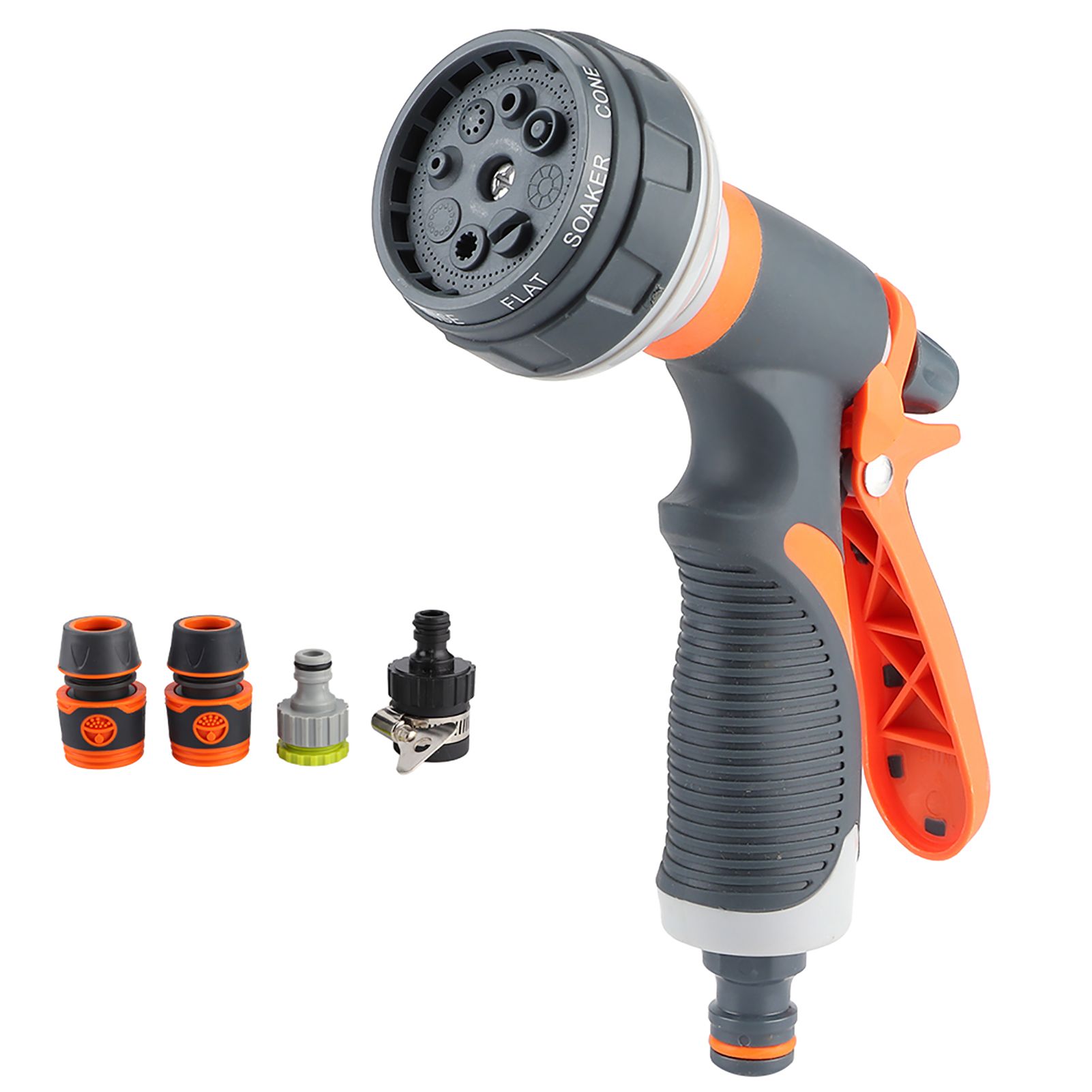 Gardening Household Hose Sprayer Watering Nozzle with 1/2in Connector Set view 2