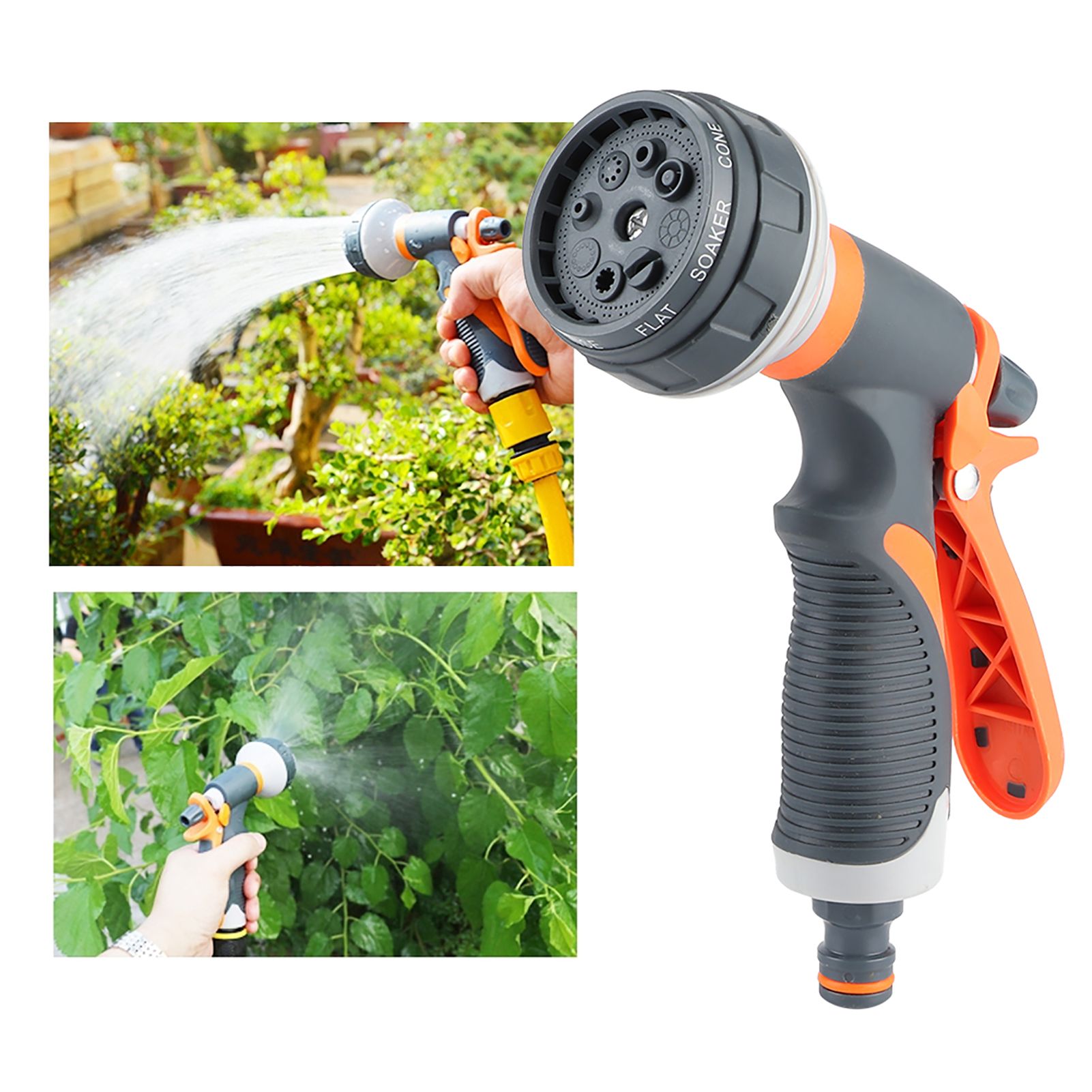 Gardening Household Hose Sprayer Watering Nozzle with 1/2in Connector Set view 9