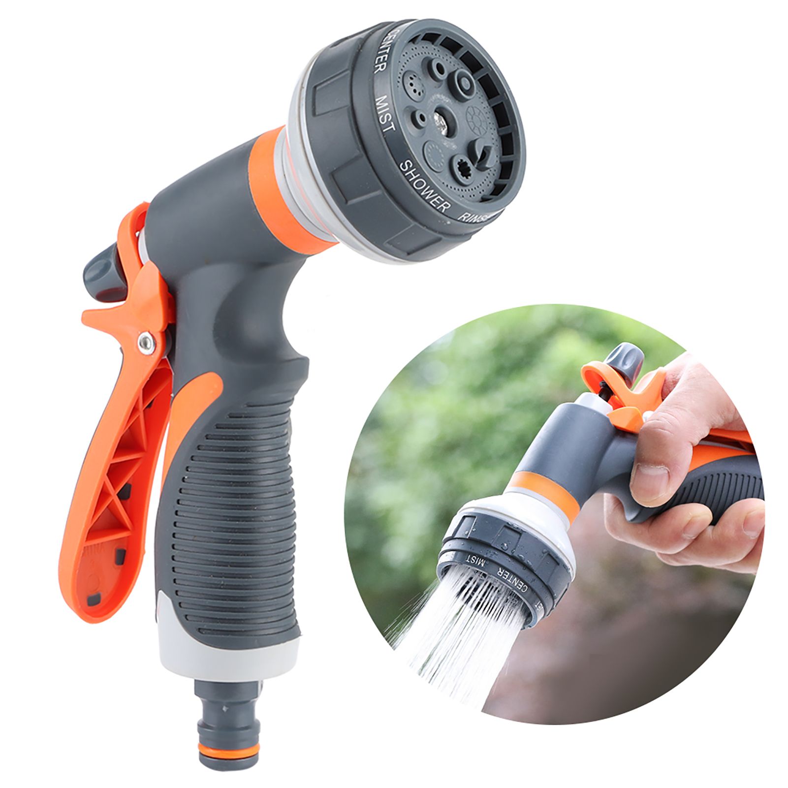 Gardening Household Hose Sprayer Watering Nozzle with 1/2in Connector Set view 10