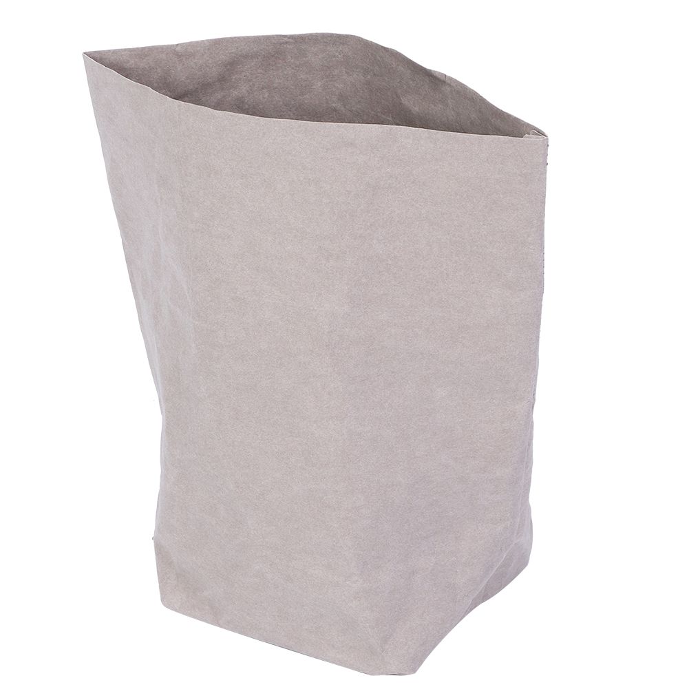 Gray Washable Reusable Kraft Paper Planting Bag Storage Bags for Garden view 3