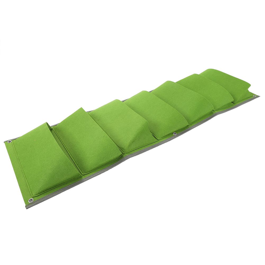 7‑Pocket Vertical Felt Plant Bag Corrosion Resistant Breathable Wall Planter view 3