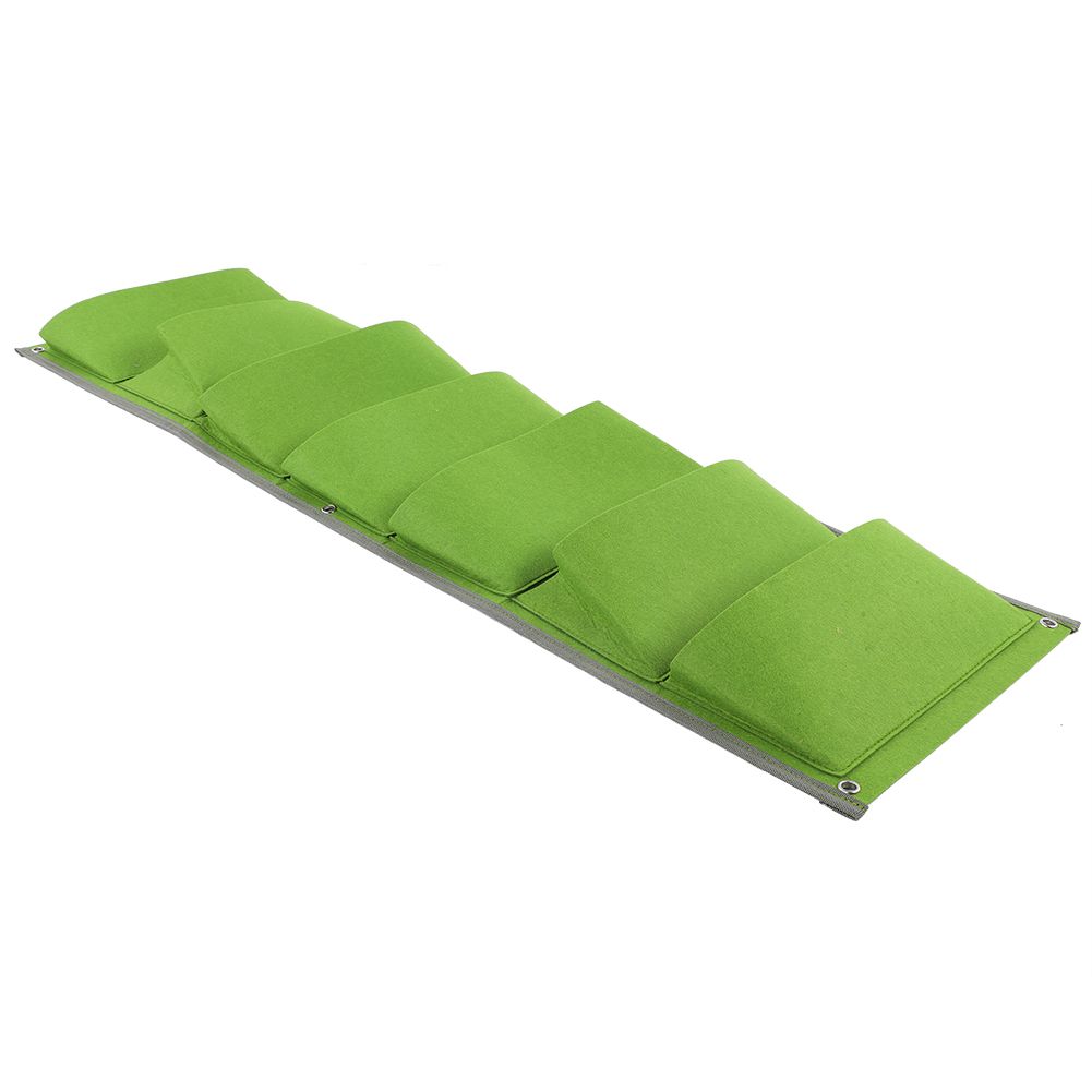 7‑Pocket Vertical Felt Plant Bag Corrosion Resistant Breathable Wall Planter view 5