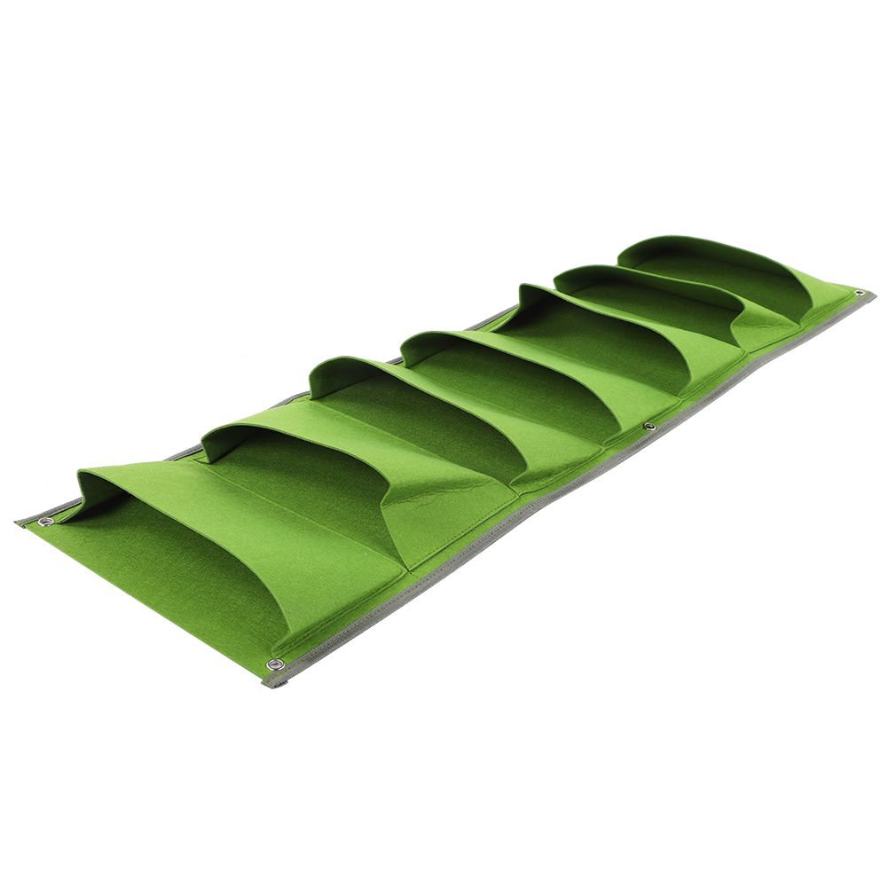 7‑Pocket Vertical Felt Plant Bag Corrosion Resistant Breathable Wall Planter view 6