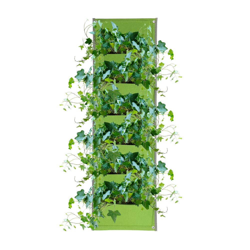 7‑Pocket Vertical Felt Plant Bag Corrosion Resistant Breathable Wall Planter view 9