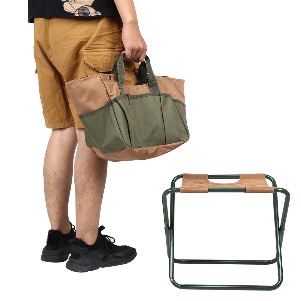 Portable Folding Chair Camping Stool with Storage Bag for Indoor Outdoor view 5