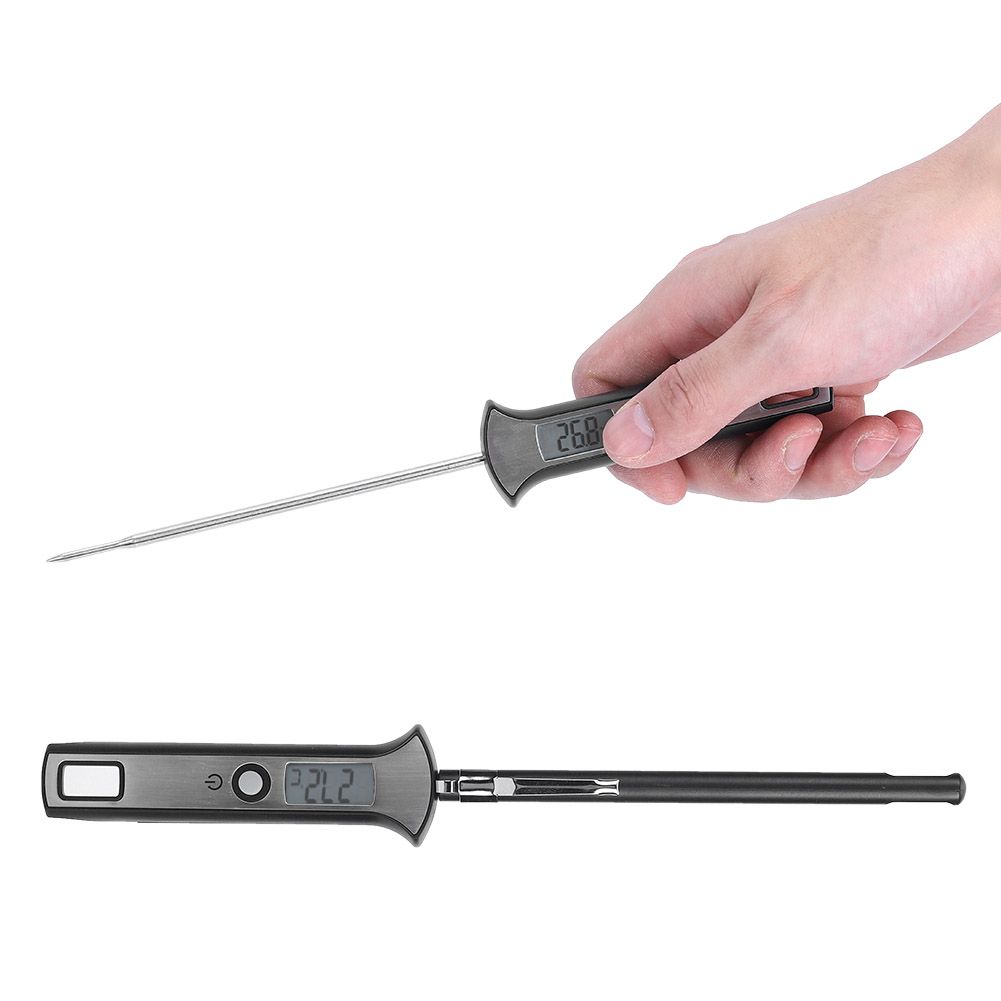 Portable Electronic Food Thermometer BBQ Cooking Probe Temperature Gauge view 7
