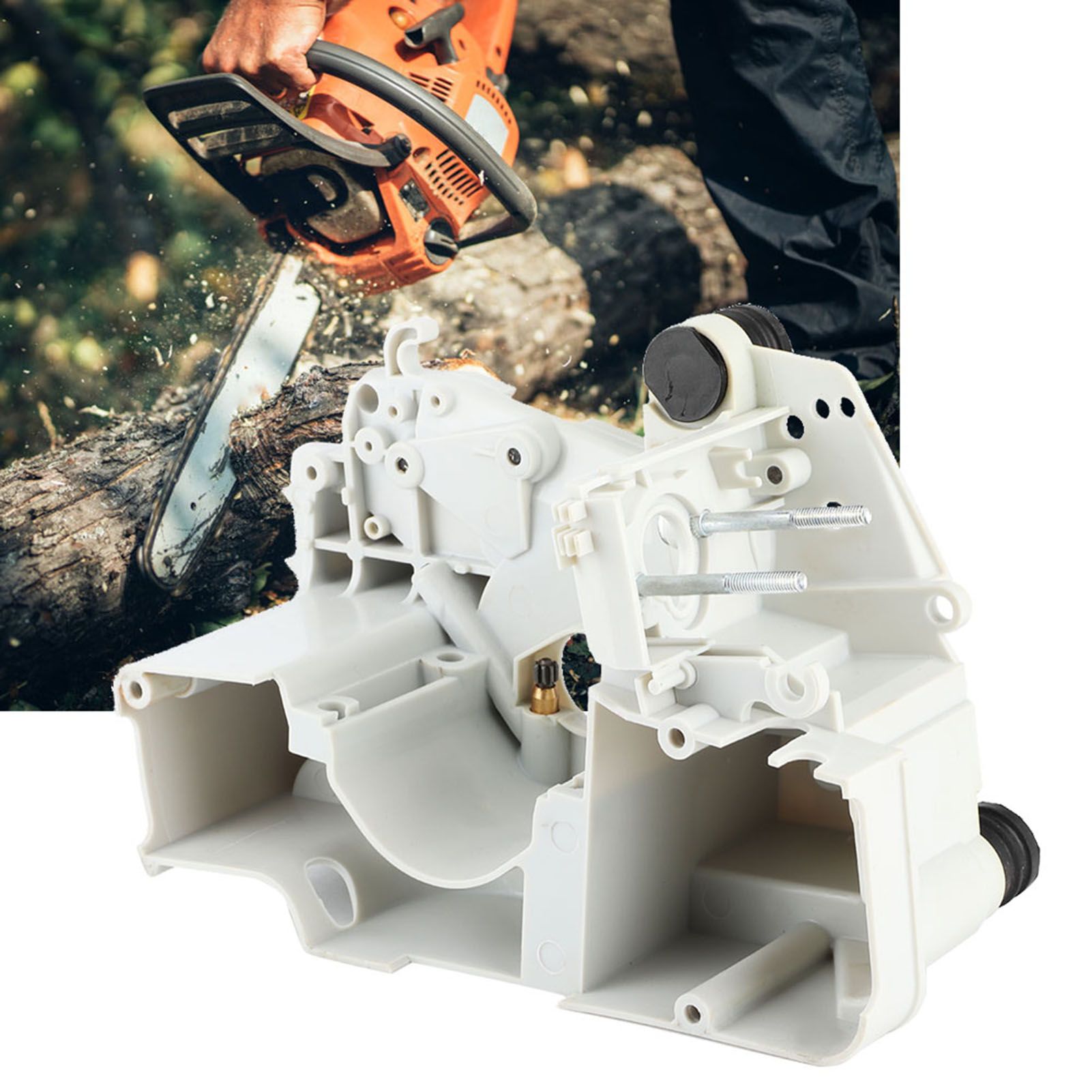 Crankcase Crank Case Engine Housing Replacement Fit for Stihl MS170/180 Chainsaw view 10