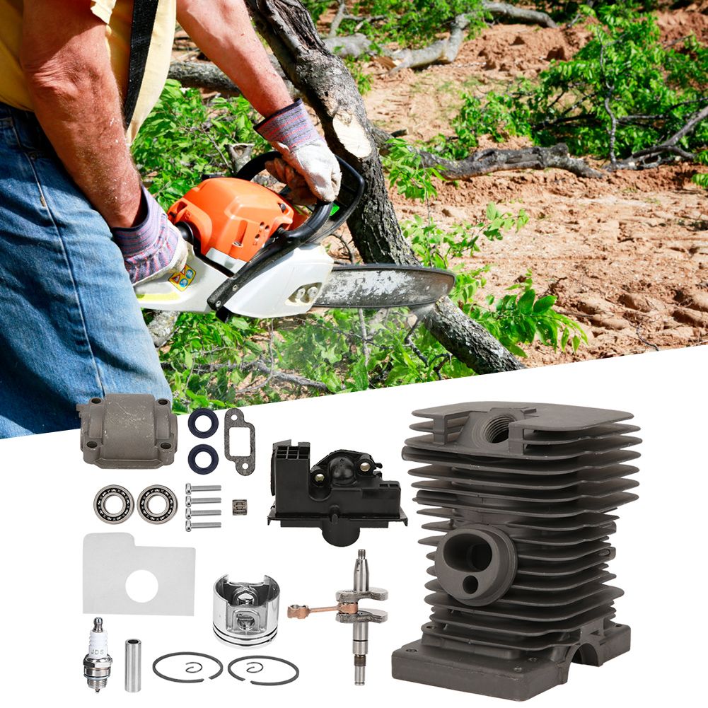 38mm Cylinder Piston Crankshaft Engine Pan Kit Replacement Fit for Stihl 018 view 9