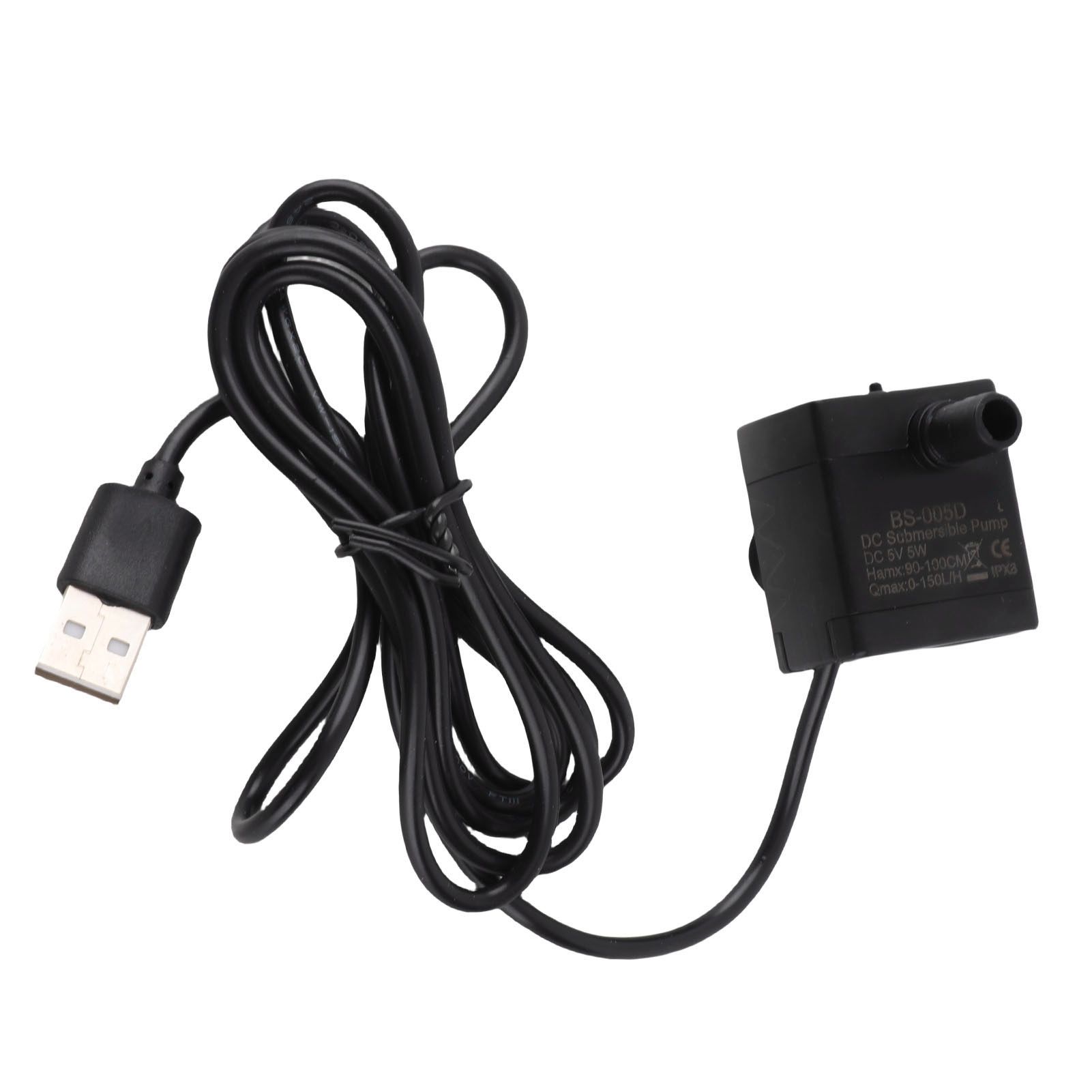 5V Hydroponics Indoor Miniature Fountain Landscape Water Pump Cable for Pond