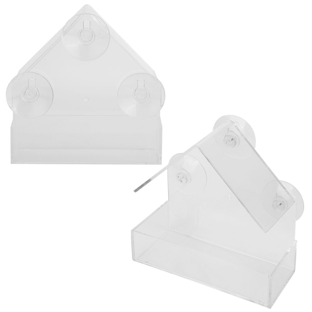Indoor Outdoor Hanging Acrylic Pet Bird Feeder Feeding Tools for Garden view 8