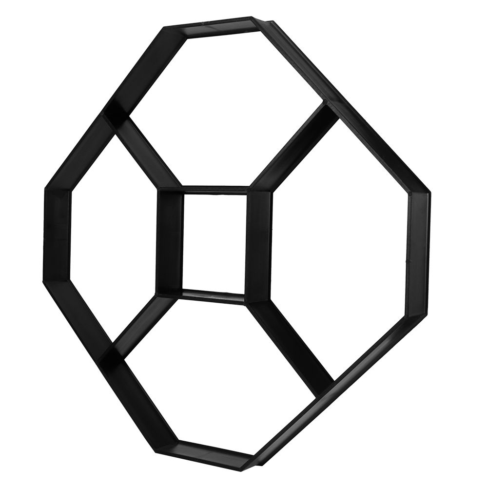 Hexagonal DIY Concrete Paving Mold Cement Brick Walk Paths Maker for Garden view 5