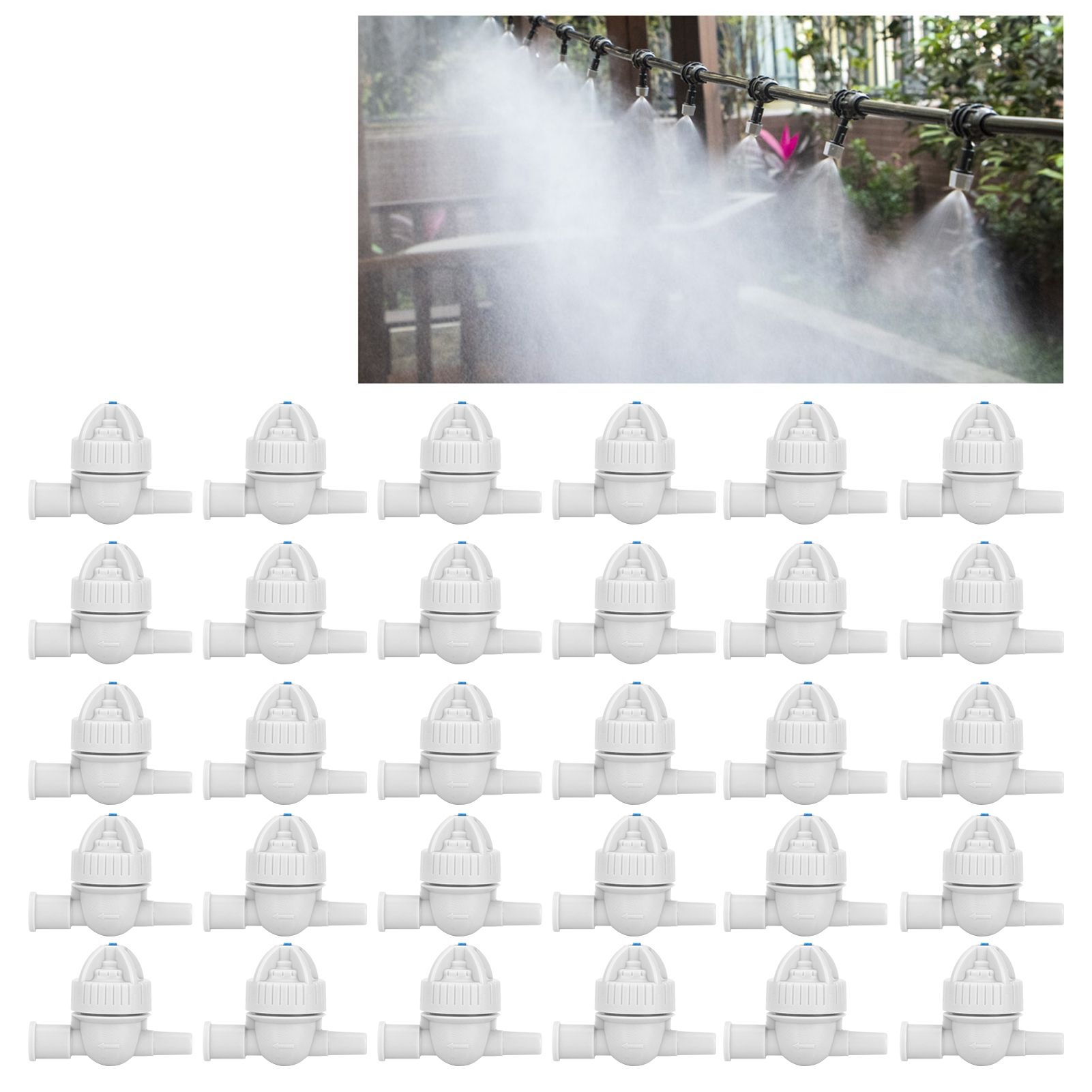 30Pcs Garden Drip Irrigation Detachable AntiDrip Device Tool for Greenhouse view 9