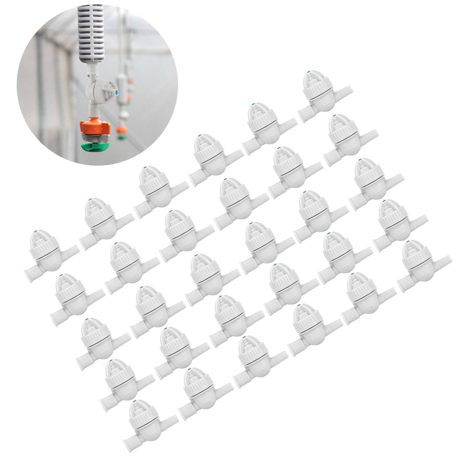 30Pcs Garden Drip Irrigation Detachable AntiDrip Device Tool for Greenhouse view 10