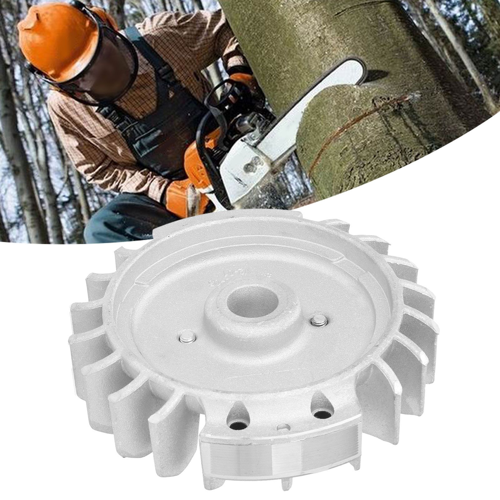 Electric Chainsaw Aluminum Flywheel Replacement for Husqvarna 362 365 371 372 view 10