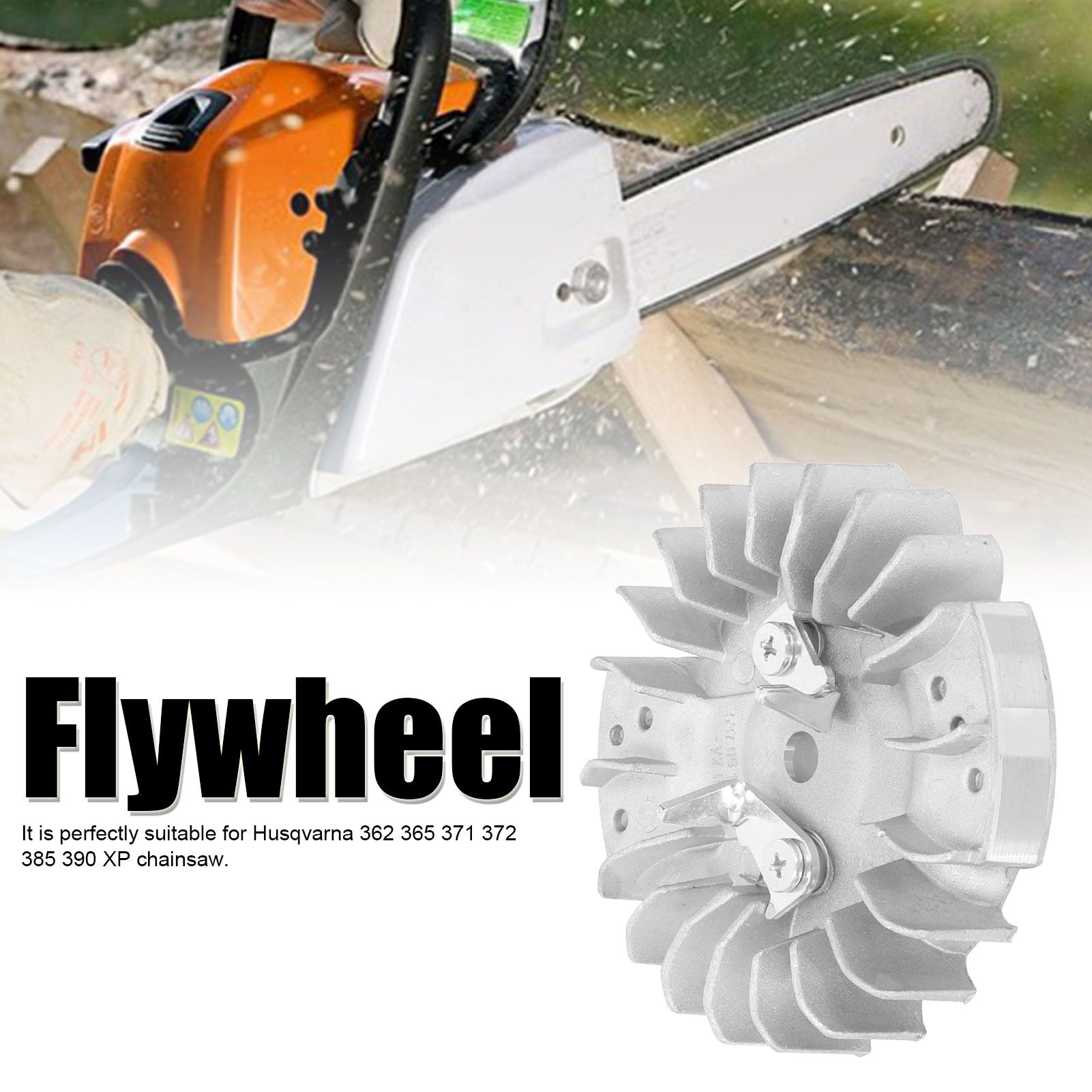 Electric Chainsaw Aluminum Flywheel Replacement for Husqvarna 362 365 371 372 view 11