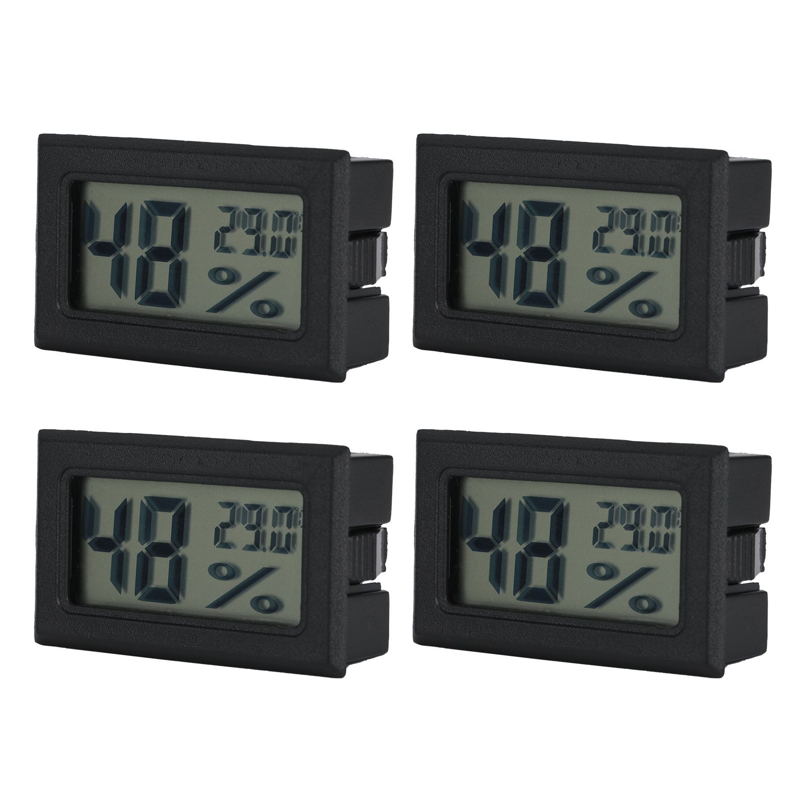 4PCS Mini Embedded Digital Temperature Humidity Meters Gauge Indoor