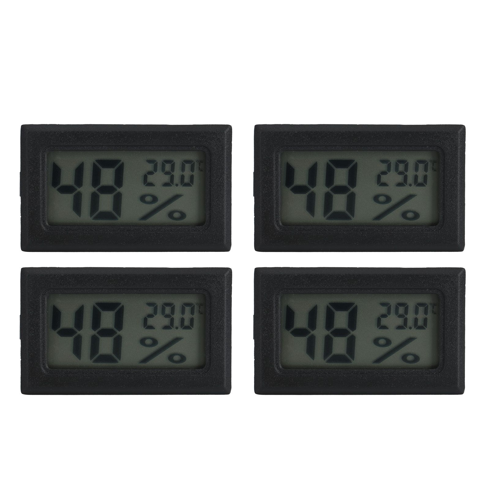 4PCS Mini Embedded Digital Temperature Humidity Meters Gauge Indoor view 2