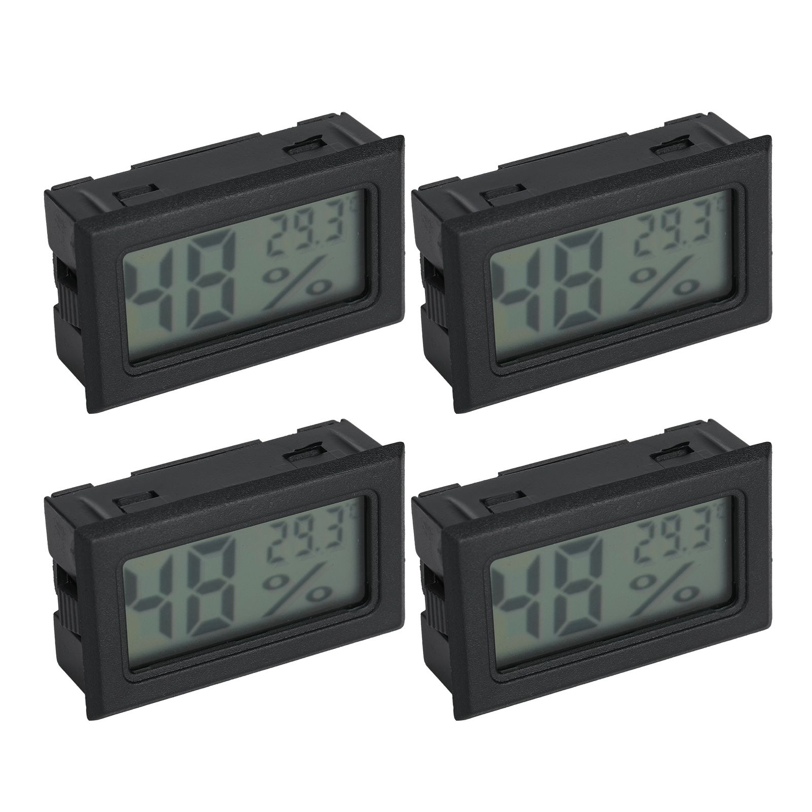 4PCS Mini Embedded Digital Temperature Humidity Meters Gauge Indoor view 5