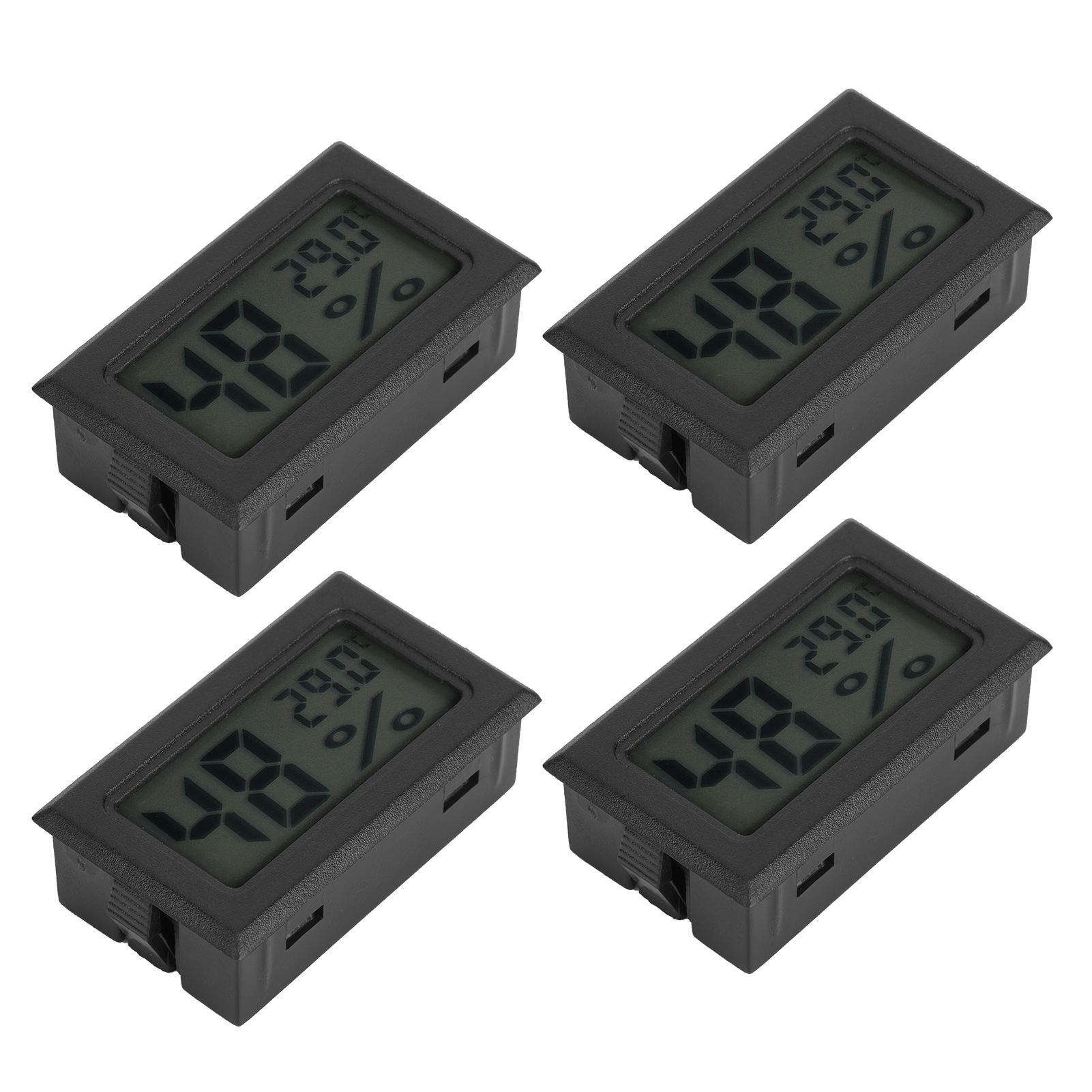 4PCS Mini Embedded Digital Temperature Humidity Meters Gauge Indoor view 7