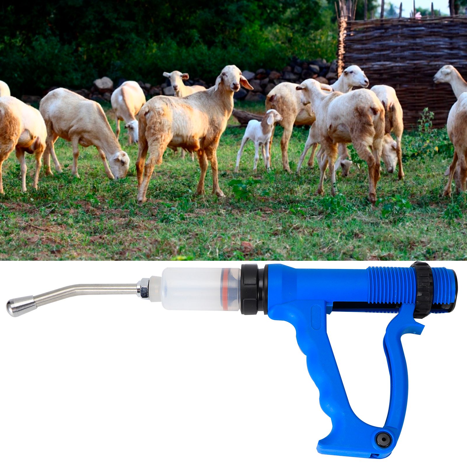 Veterinary Adjustable Continuous Syringe Animal Feeding Oral On Injection Tool view 10