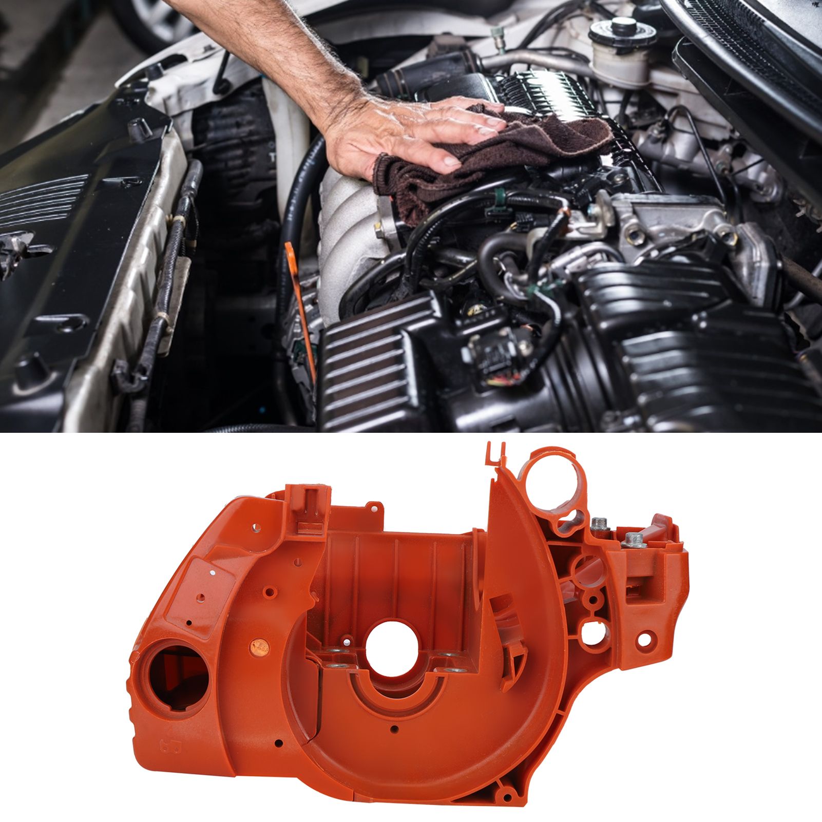 Chainsaw Crankcase Engine Housing Assembly for Husqvarna 450 445 450E 445E view 9