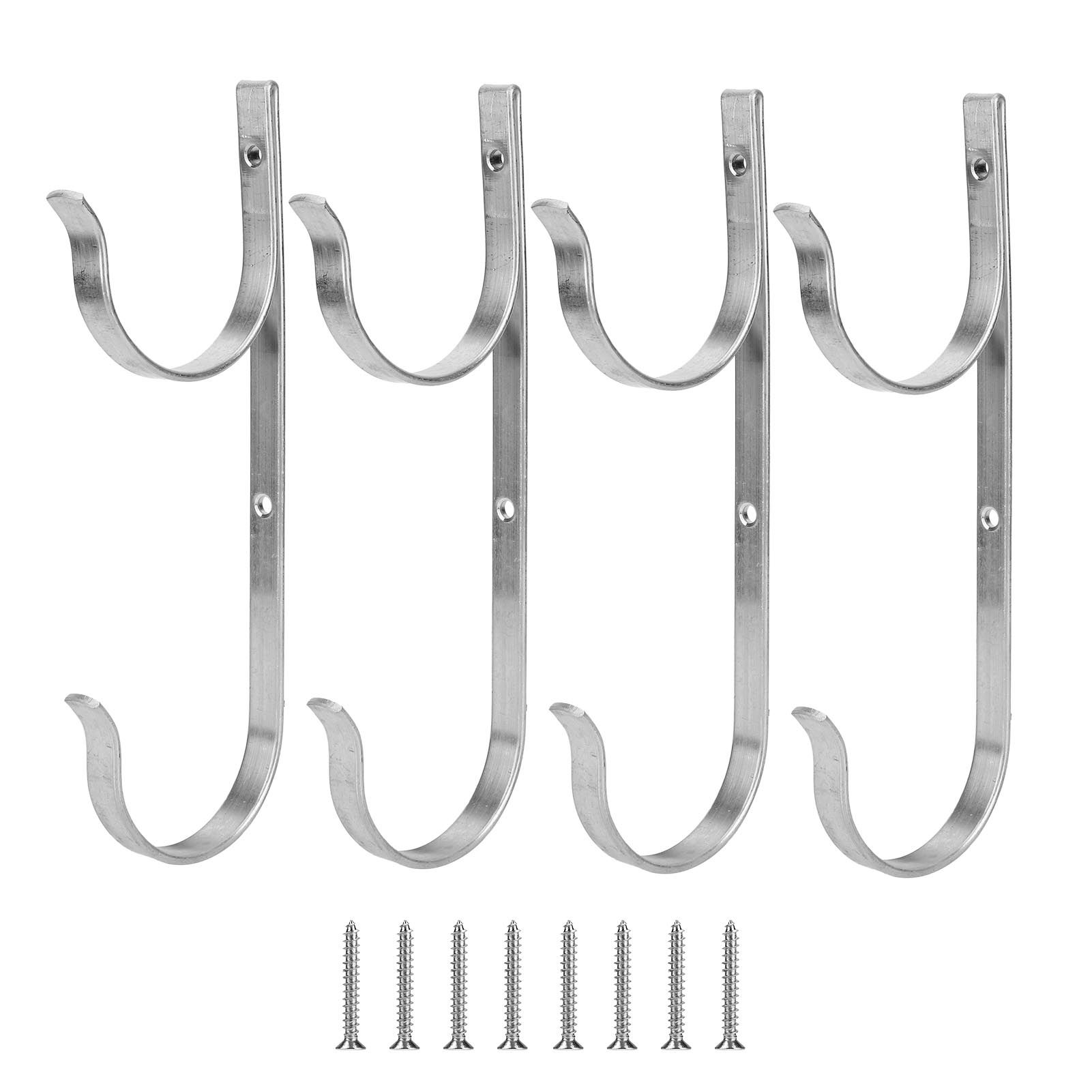 4pcs Aluminum Alloy Hook Clothes Towel Hanger Organizer Supplies for Swimming view 2