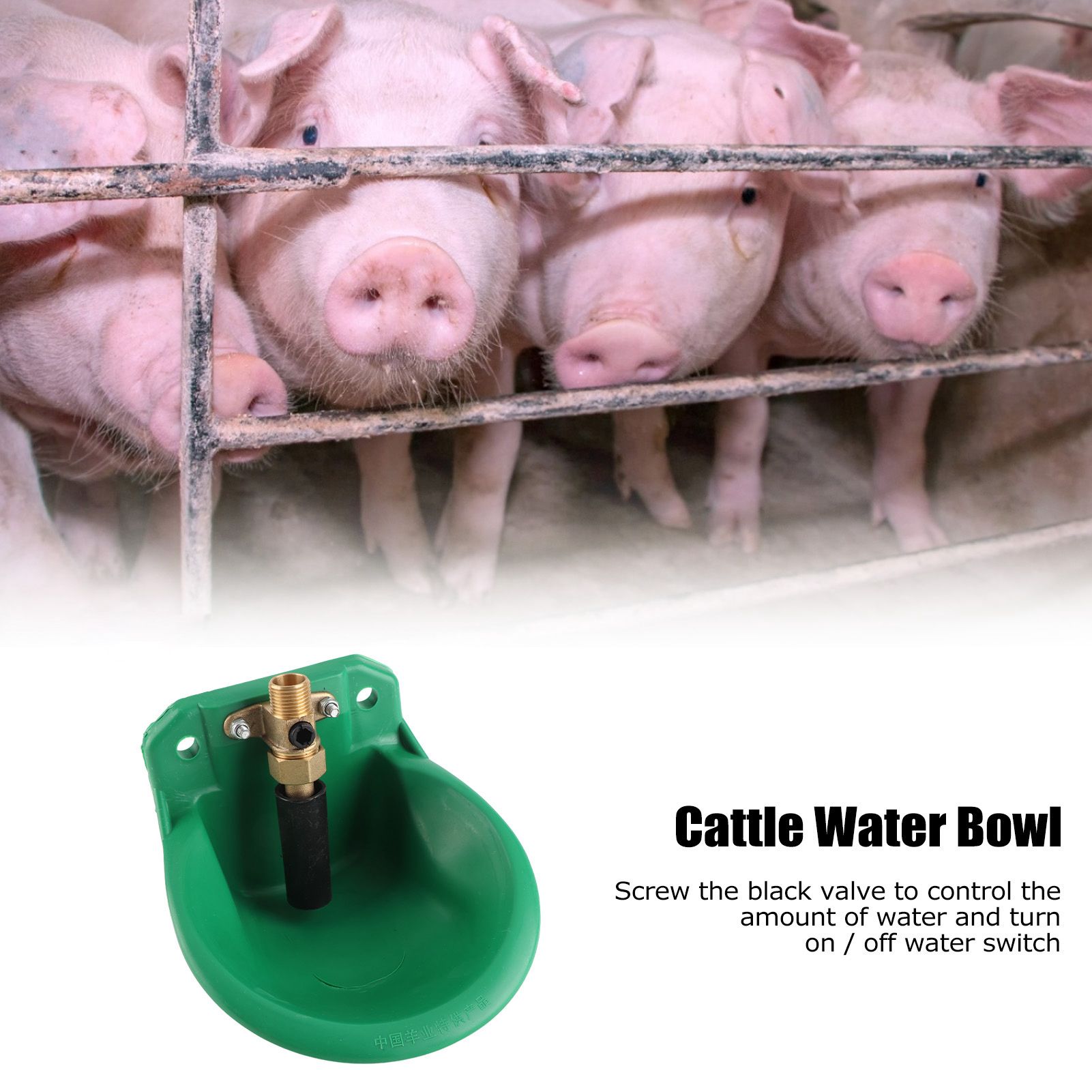 Cattle Copper Valve Automatic Water Bowl Sheep Pigs Water Drinking Bowl Cup view 12