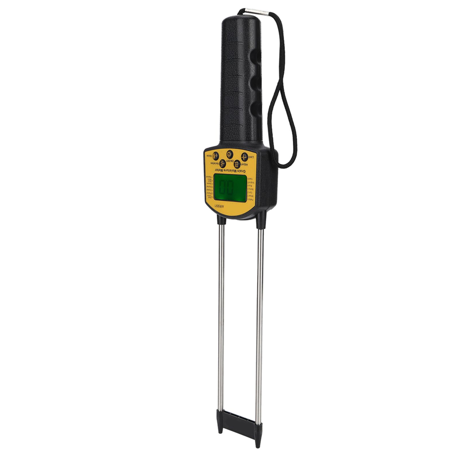 Digital LCD Grain Moisture Meter Corn Stalks Rice Soybean Water Content Analyzer
