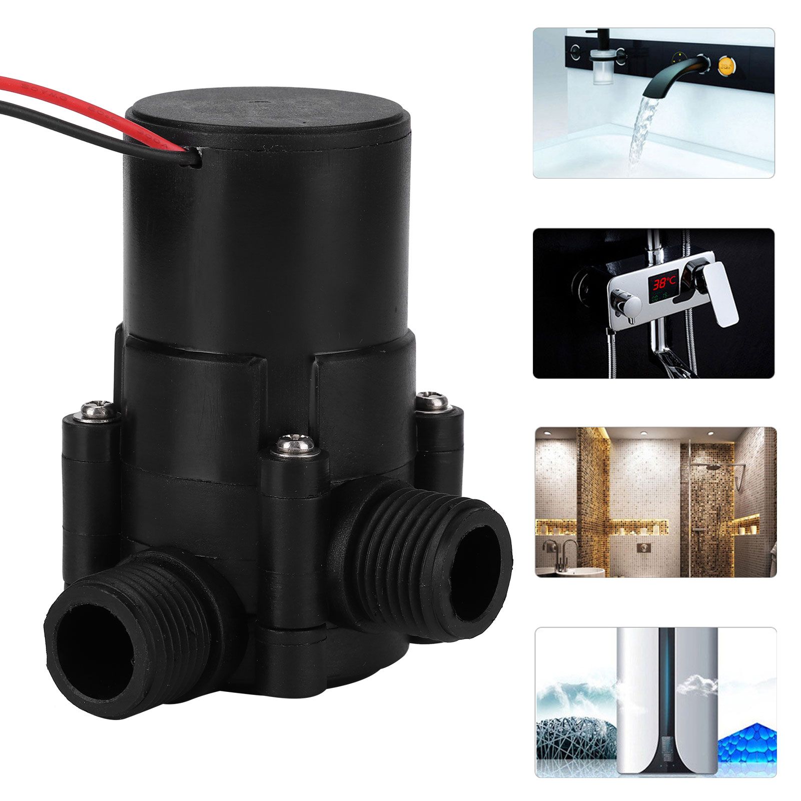 Portable Miniature DC Hydroelectric Generator Tubular Pipeline Water Power view 9