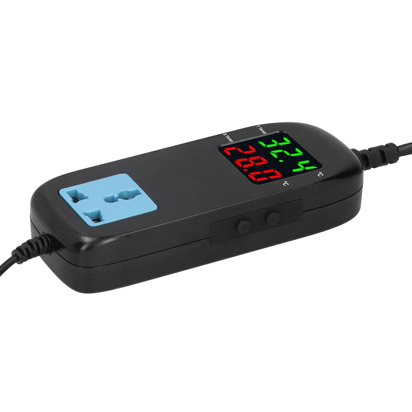 Electronic Thermostat Temperature Controller Dual LED Display with Power Cord view 6