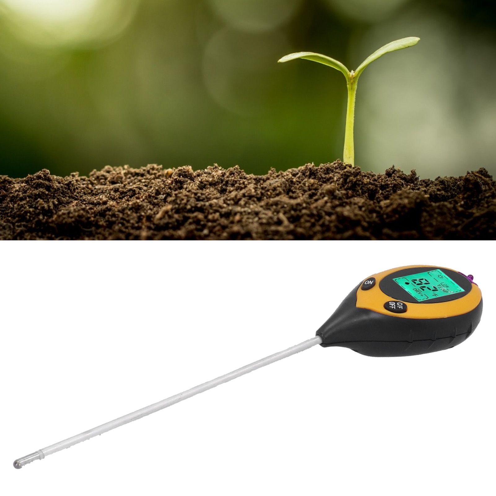 4 in1 Soil Tester Digital Humidity PH Illuminance MultiFunctional Sensor for view 10