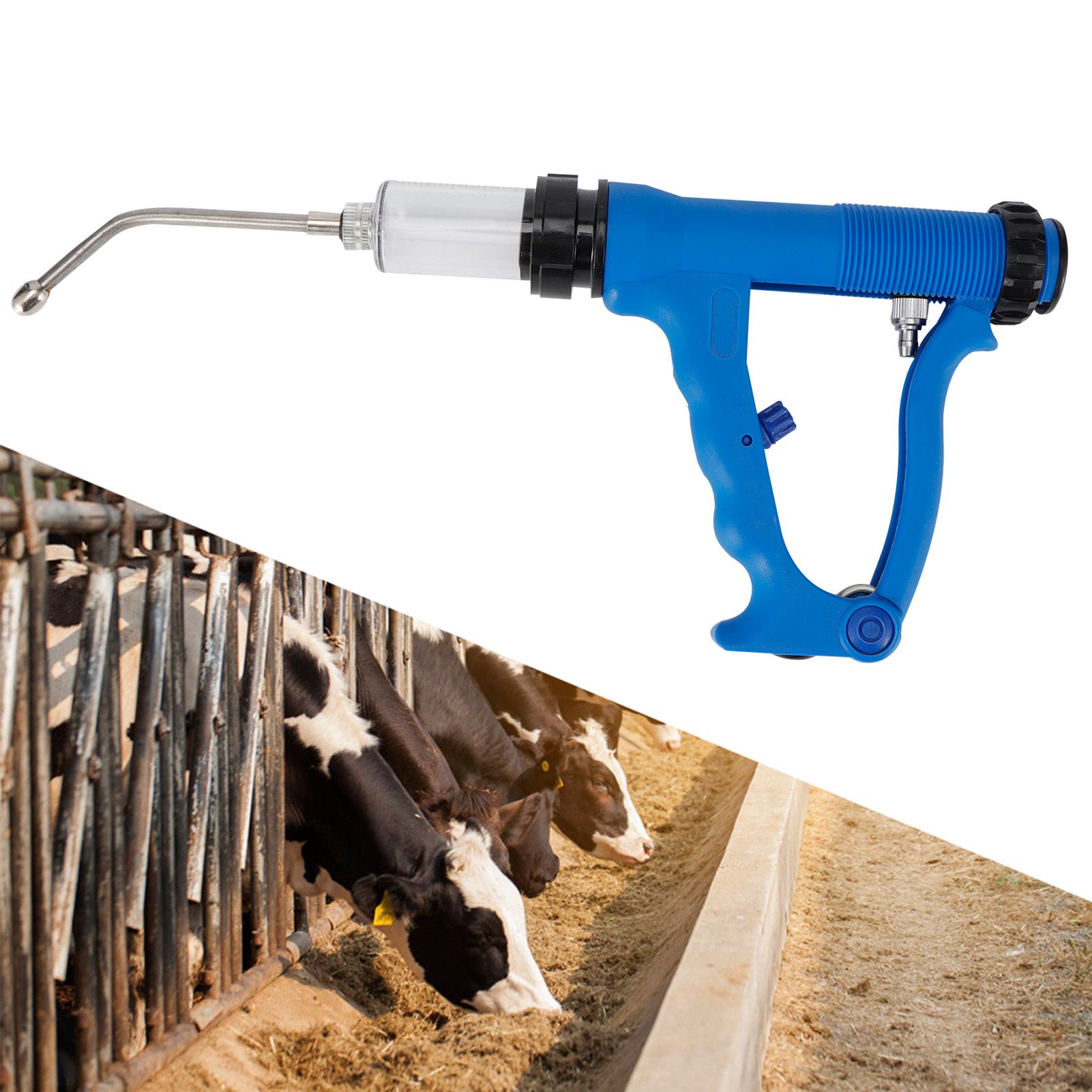 20ml Adjustable Continuous Syringe Feeding Oral On Injection Tool for Cattle view 9