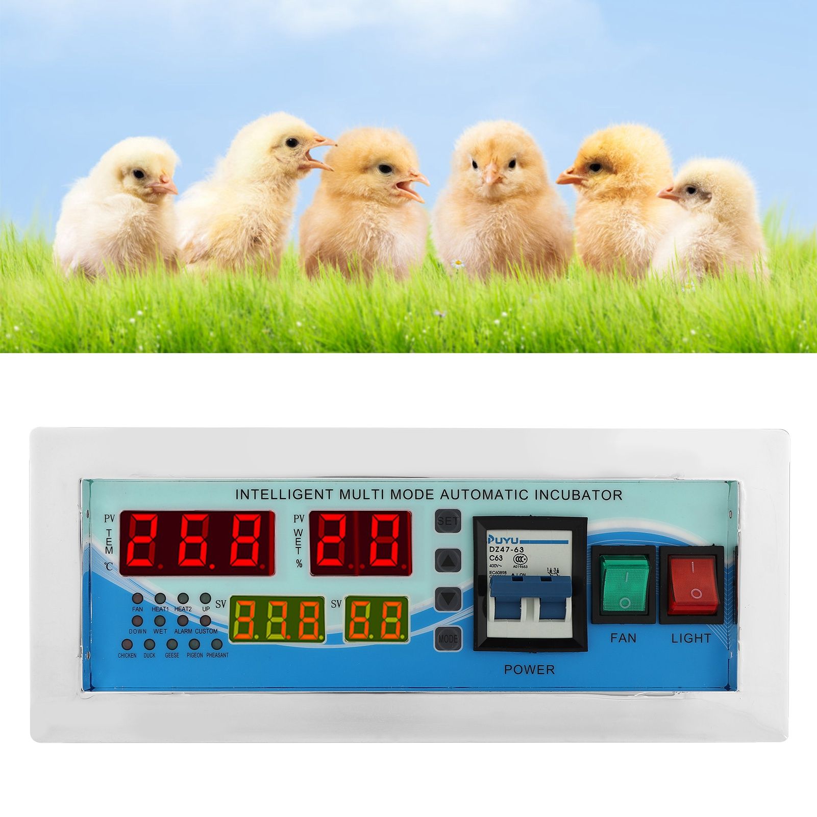 Automatic Egg Incubator Controller Digital Temperature Humidity Controller view 10