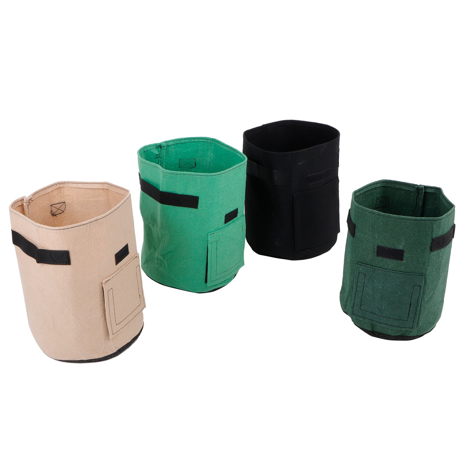 4Pcs Garden Felt Growing Plant Bag Indoor Outdoor Vegetable Flower Pot