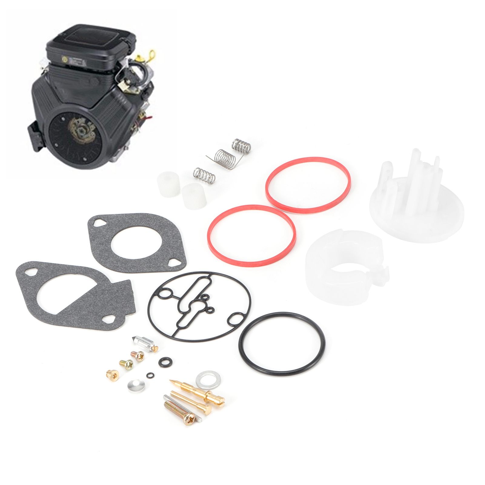25Pcs Carburetor Overhaul Kit with Fuel Solenoid Valve for Crafter Replacement view 10