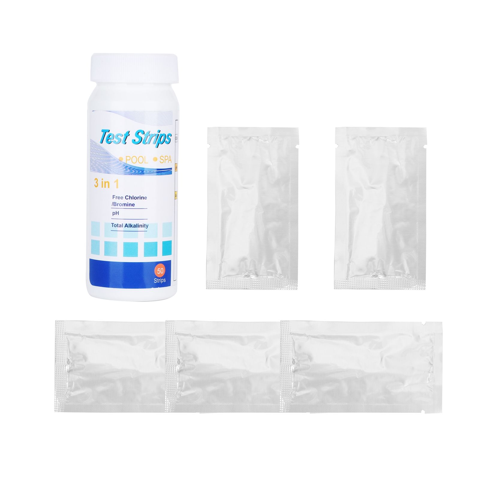3in1 Water PH Test Paper Swimming Pool SPA Chlorine Test Strips Pool Cleaner view 2