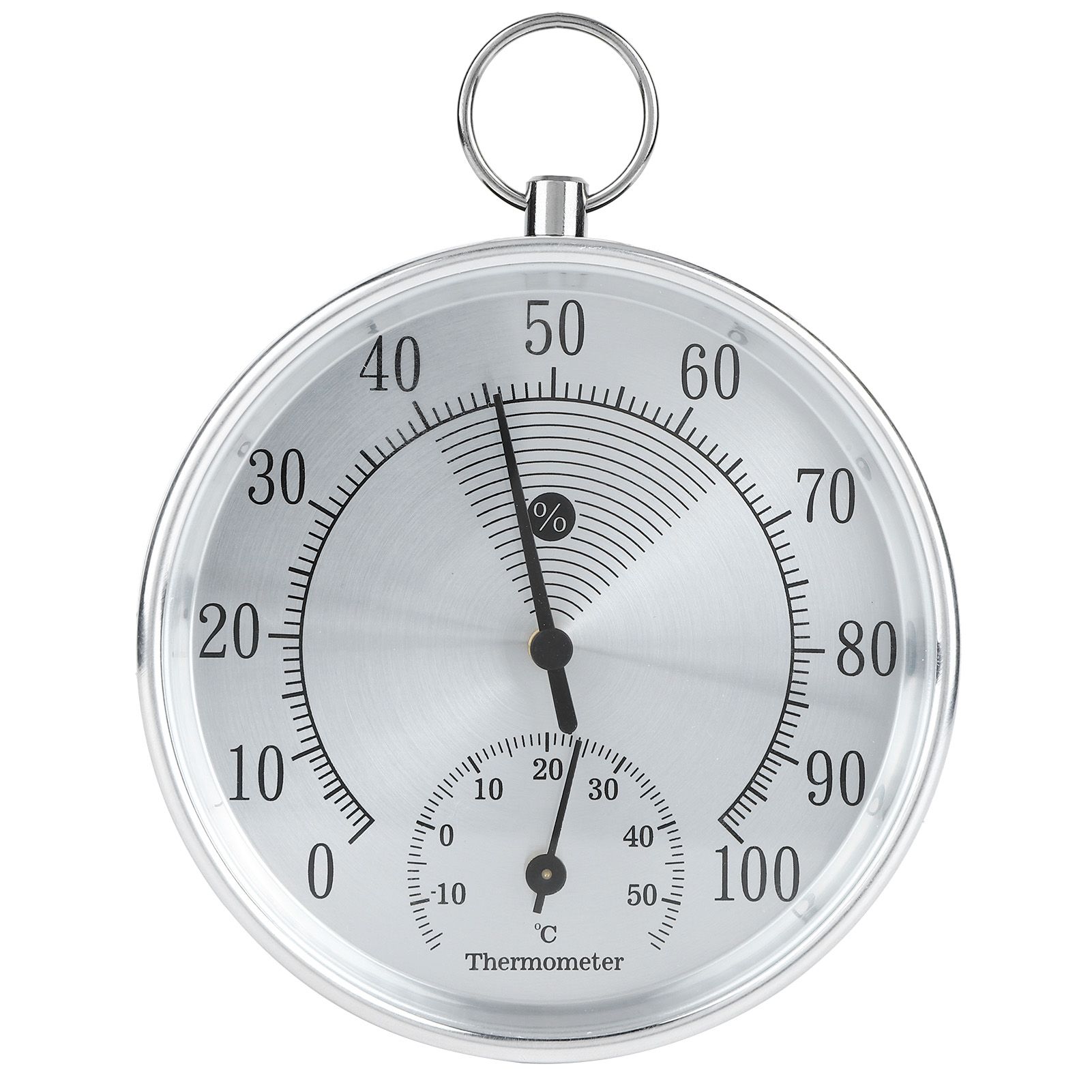 10cm Thermometer Hygrometer with Hanging Ring for Indoor Home Warehouse Office view 2
