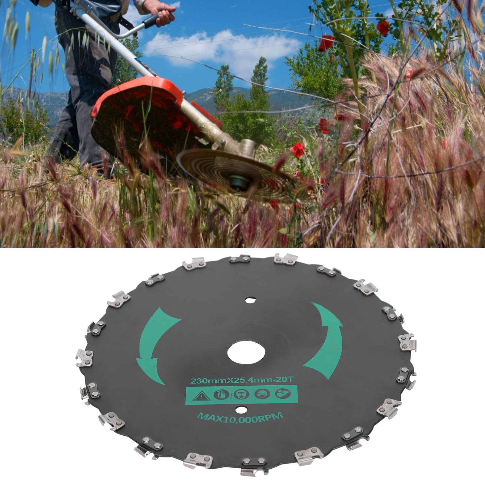 Brush Cutter Blade Gardening Lawn Mower Duty Electric Trimmer Power Tool view 9