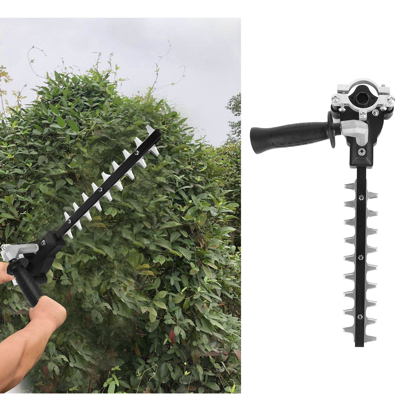 9 Teeth Blade Hedge Trimmer Attachment Angle Grinder to Hedge Trimmer Working view 9