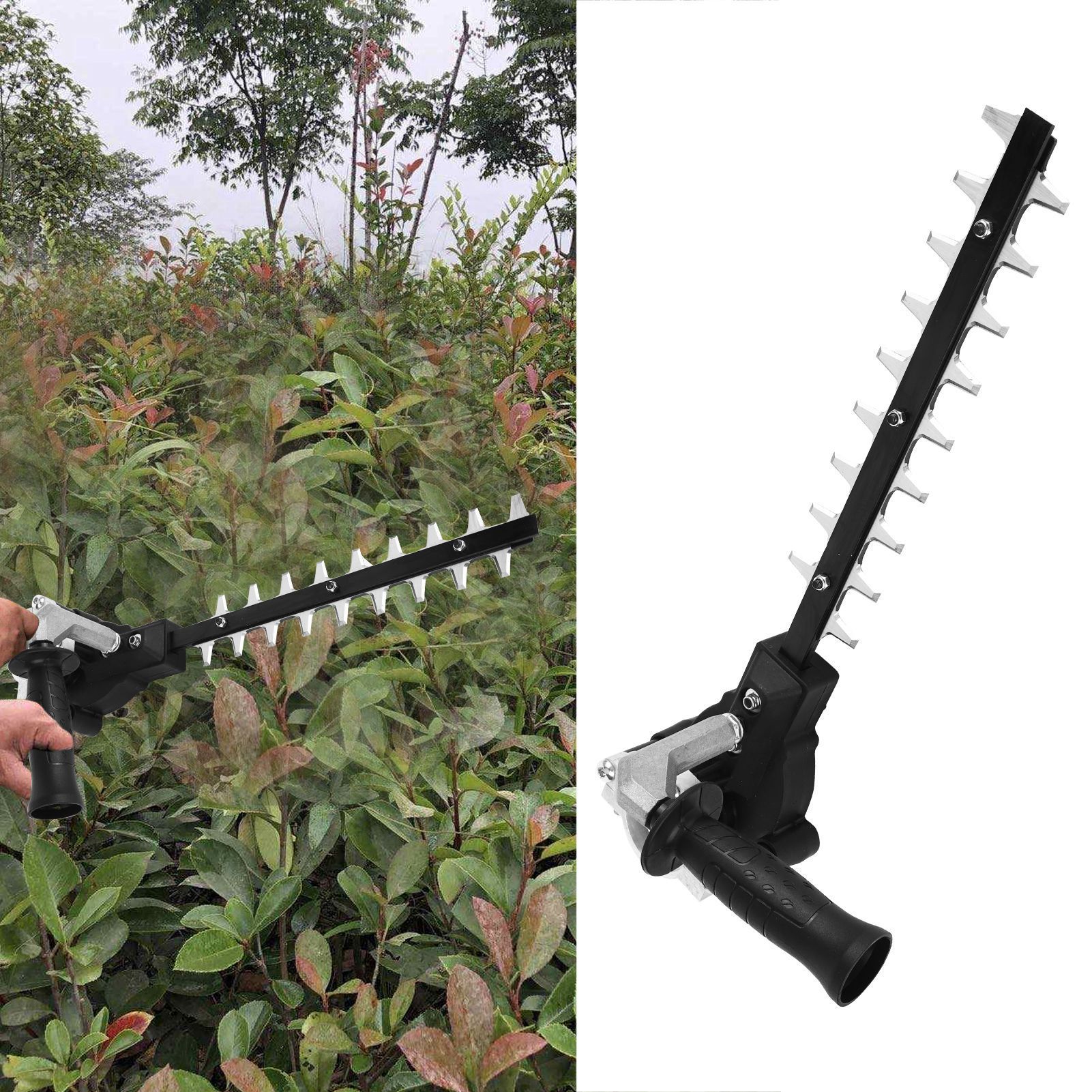 9 Teeth Blade Hedge Trimmer Attachment Angle Grinder to Hedge Trimmer Working view 10