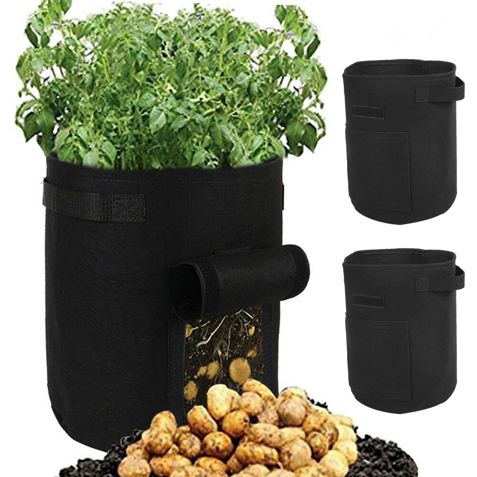 2Pcs Plant Flower Grow Bags Home Garden Tools for Fruit Vegetable Gardening view 9
