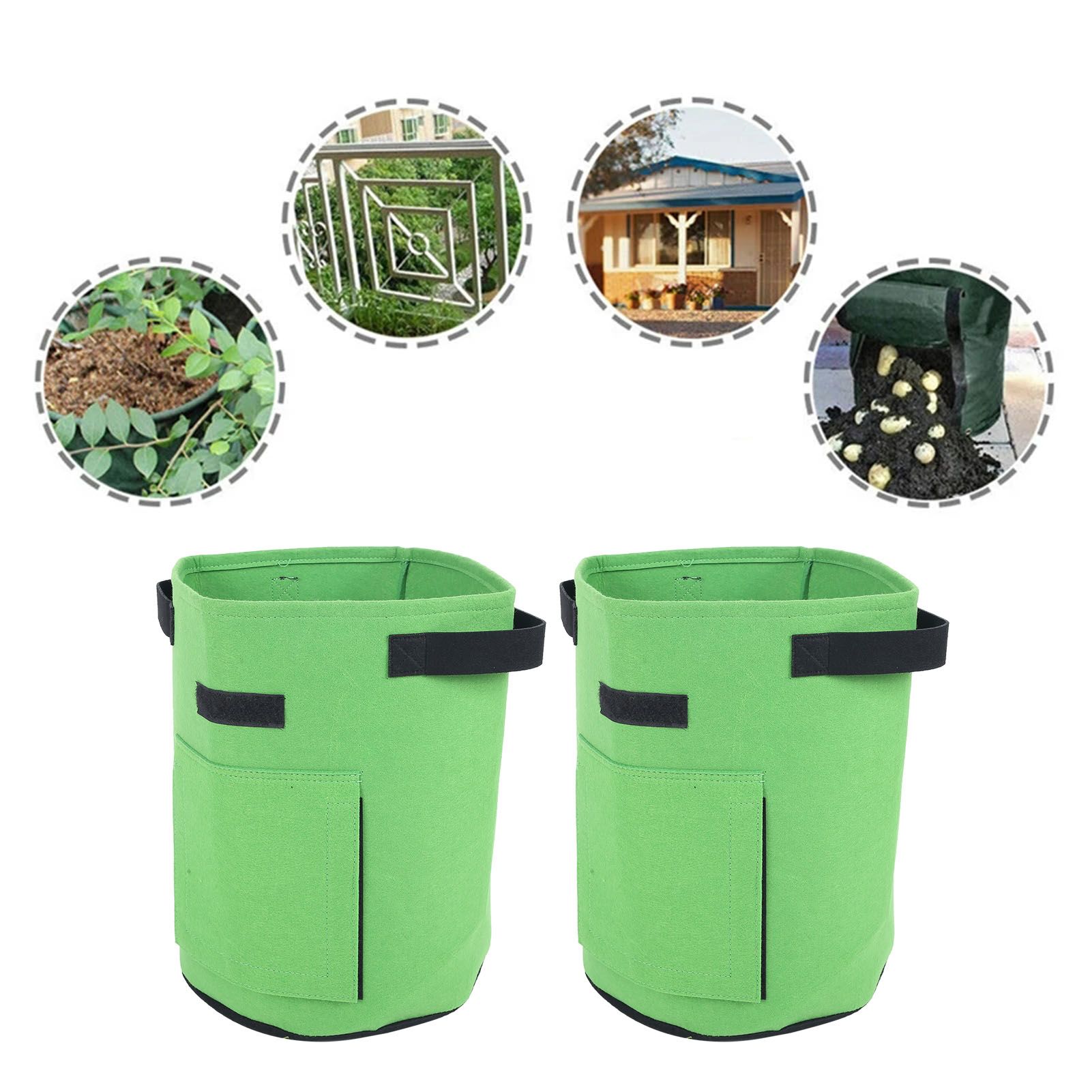 2Pcs Plant Flower Grow Bags Home Garden Tools for Fruit Vegetable Gardening view 9