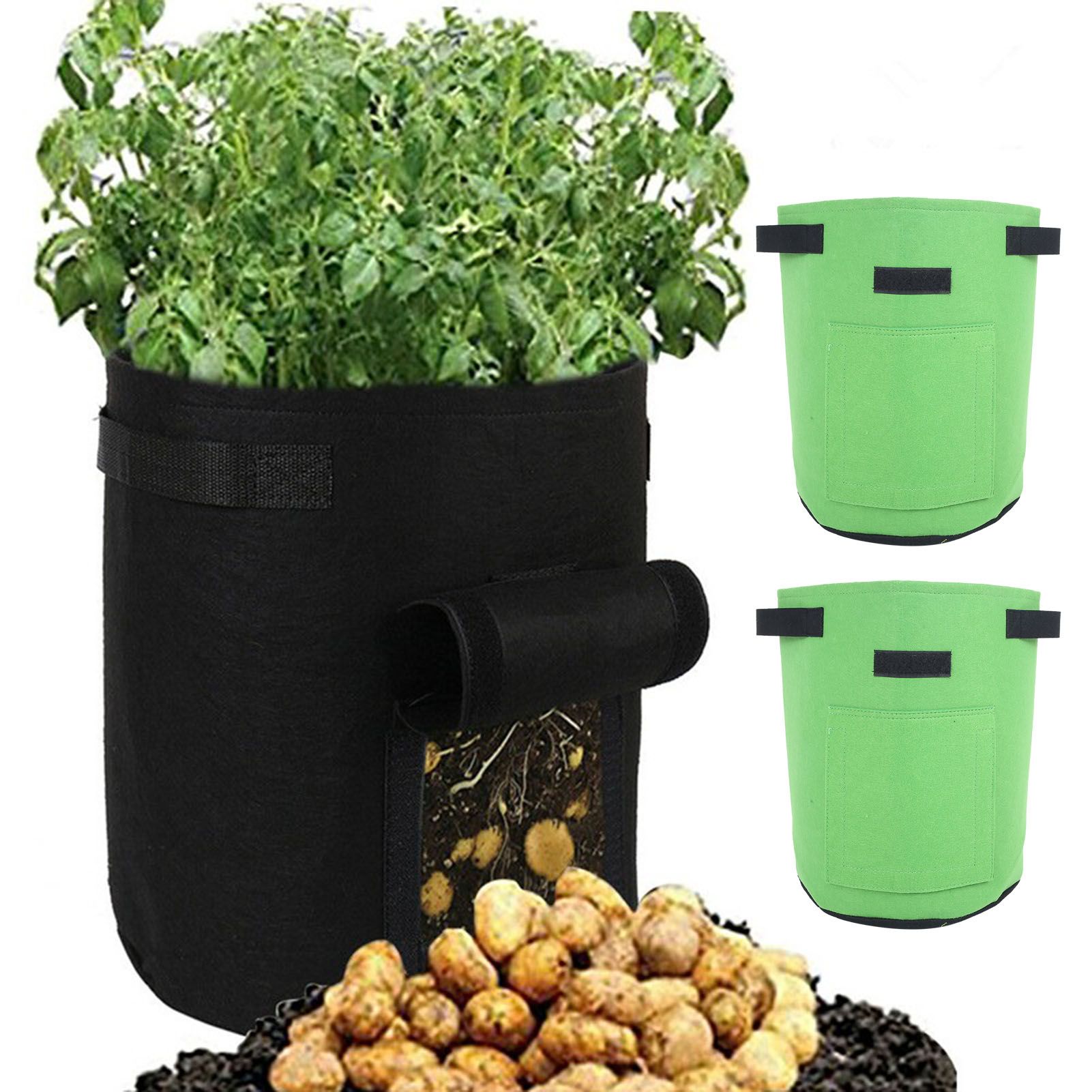 2Pcs Plant Flower Grow Bags Home Garden Tools for Fruit Vegetable Gardening view 10